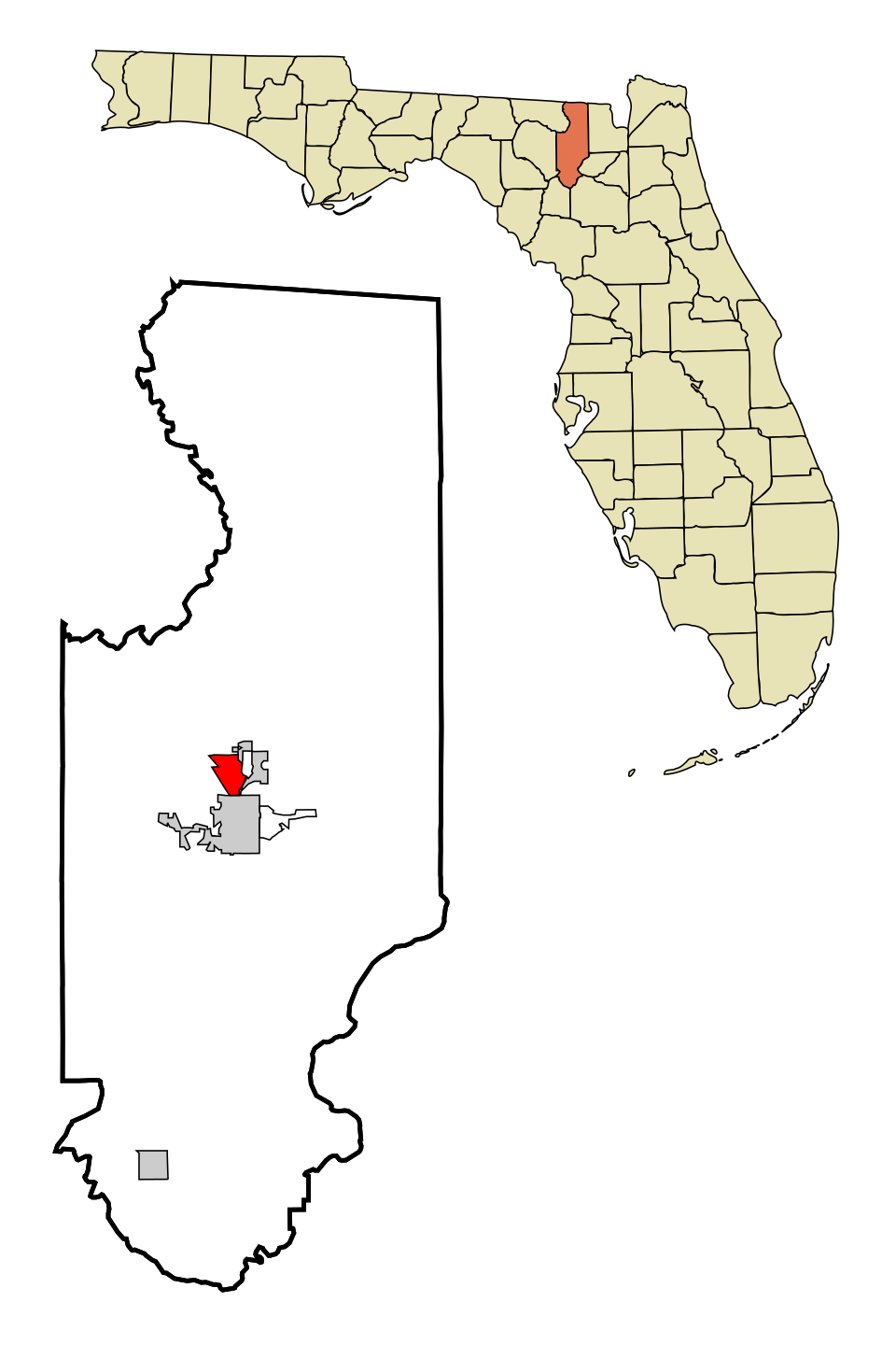 Locator map of Five Points