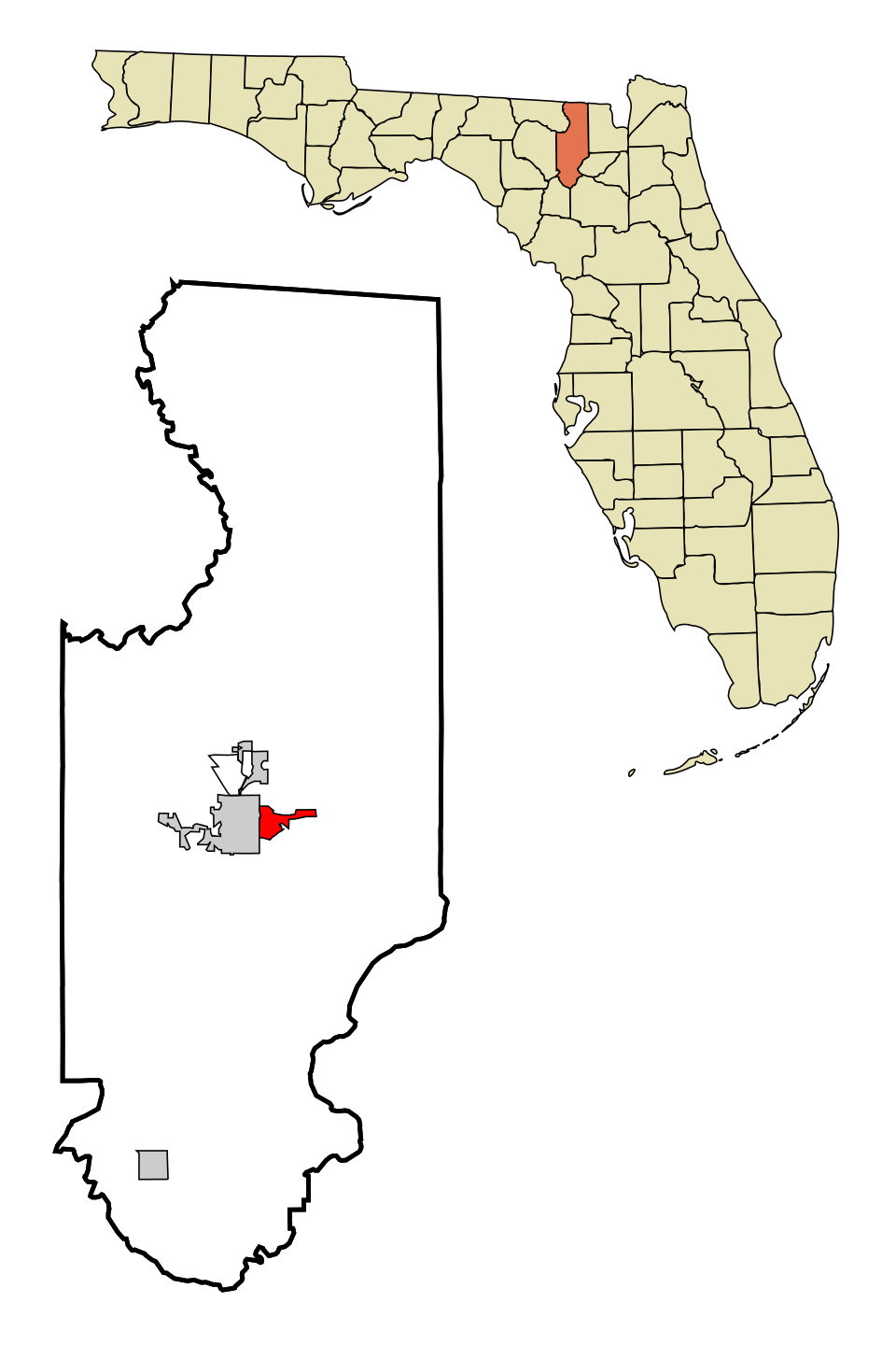 Locator map of Watertown