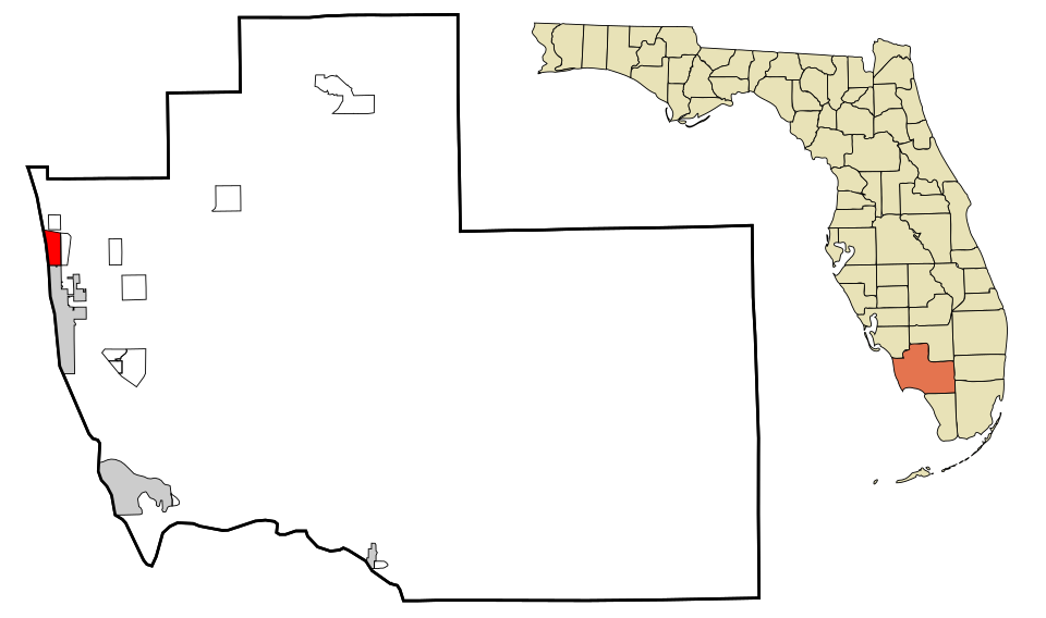 Locator map of Pelican Bay