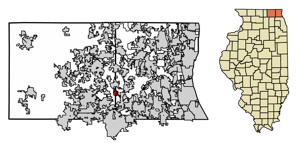 Locator map of Port Barrington