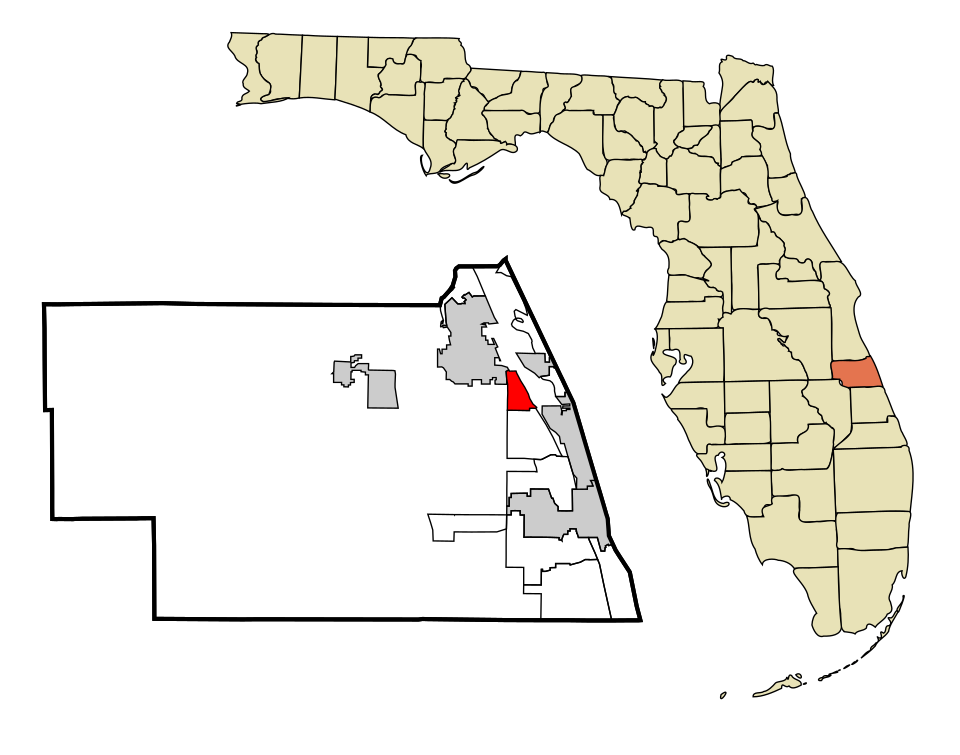 Locator map of Wabasso