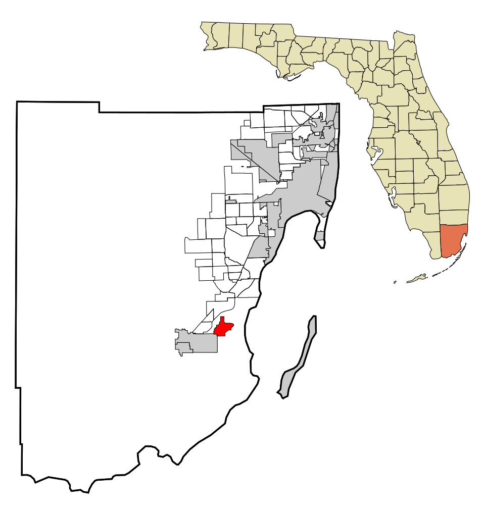 Locator map of Homestead Base