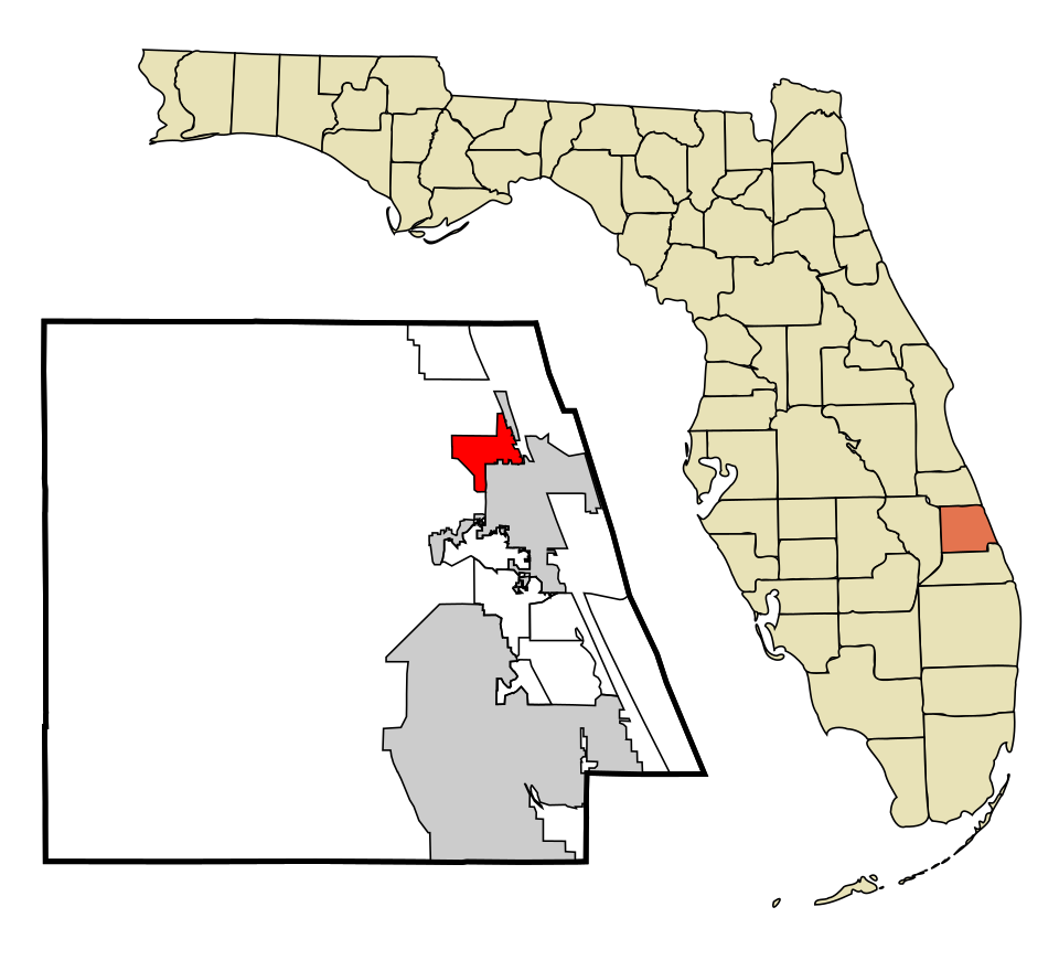 Map of Fort Pierce North