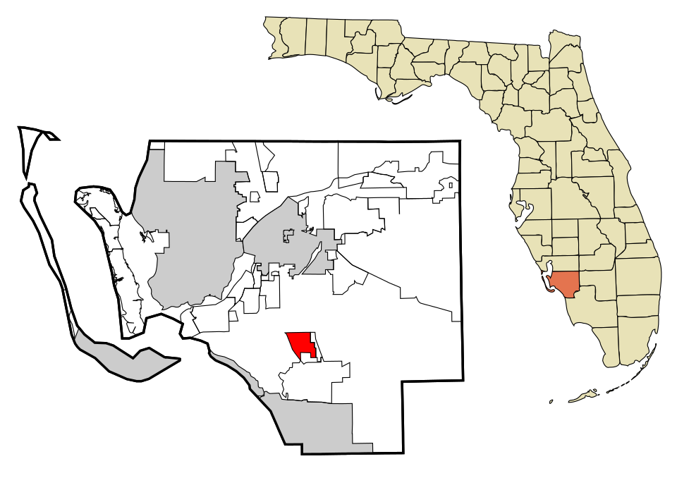 Map of San Carlos Park