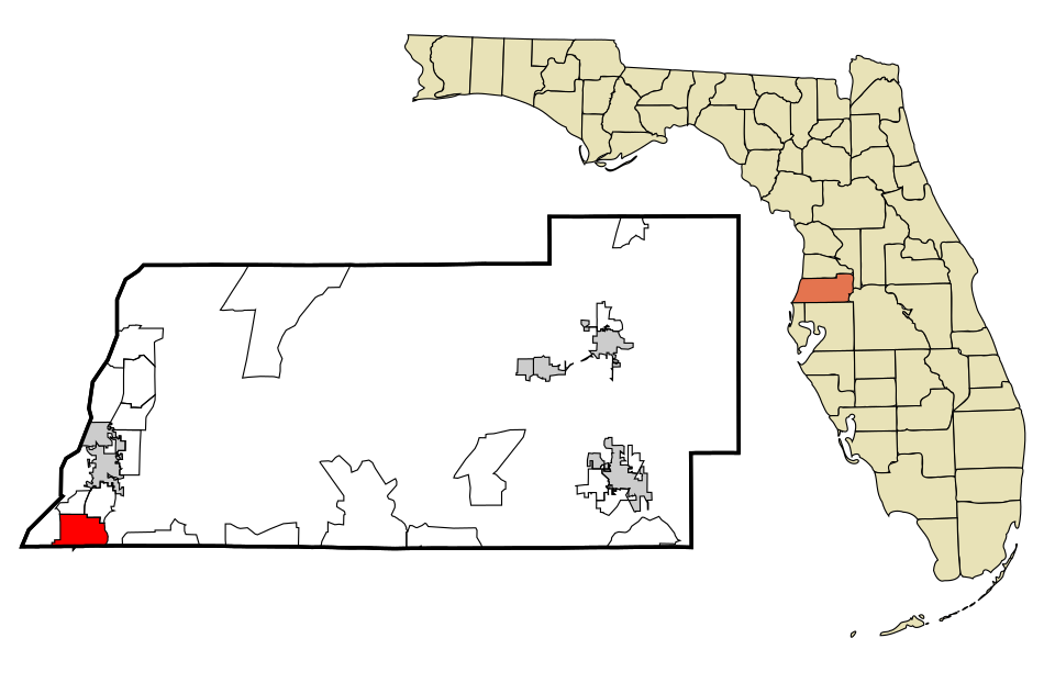 Locator map of Holiday