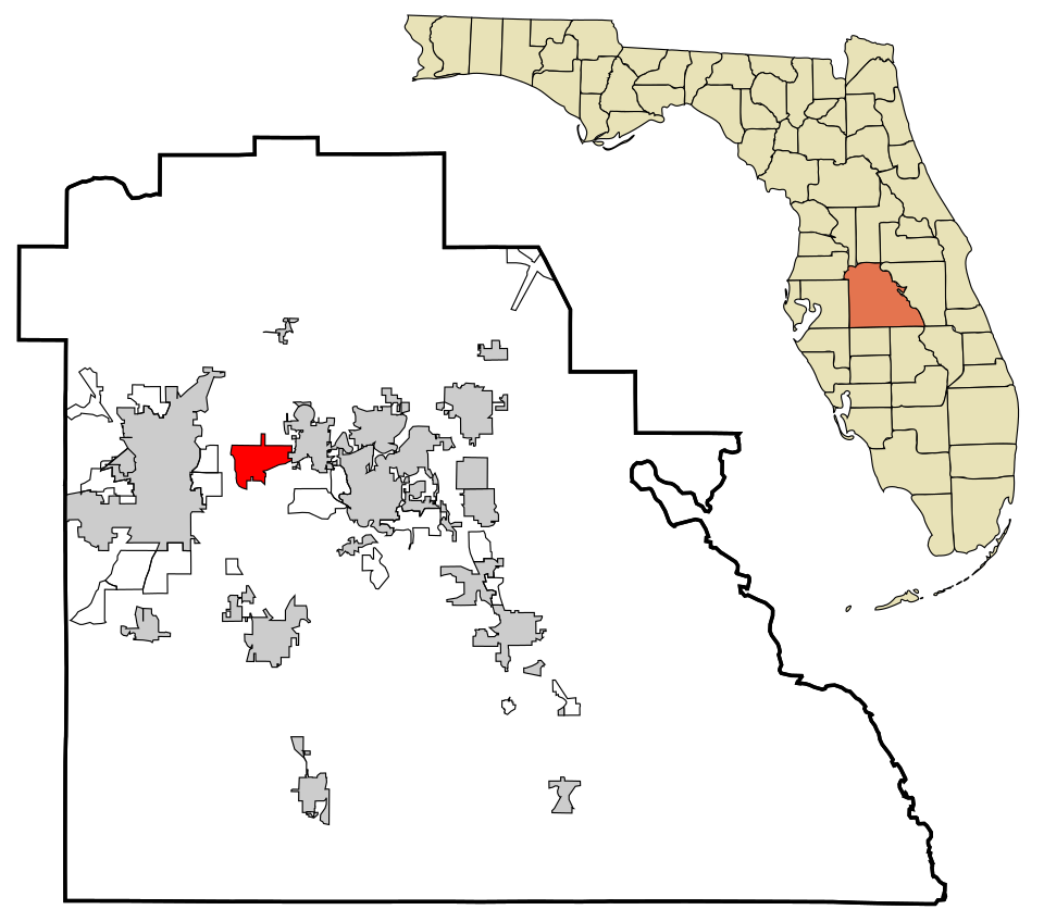 Locator map of Fussels Corner