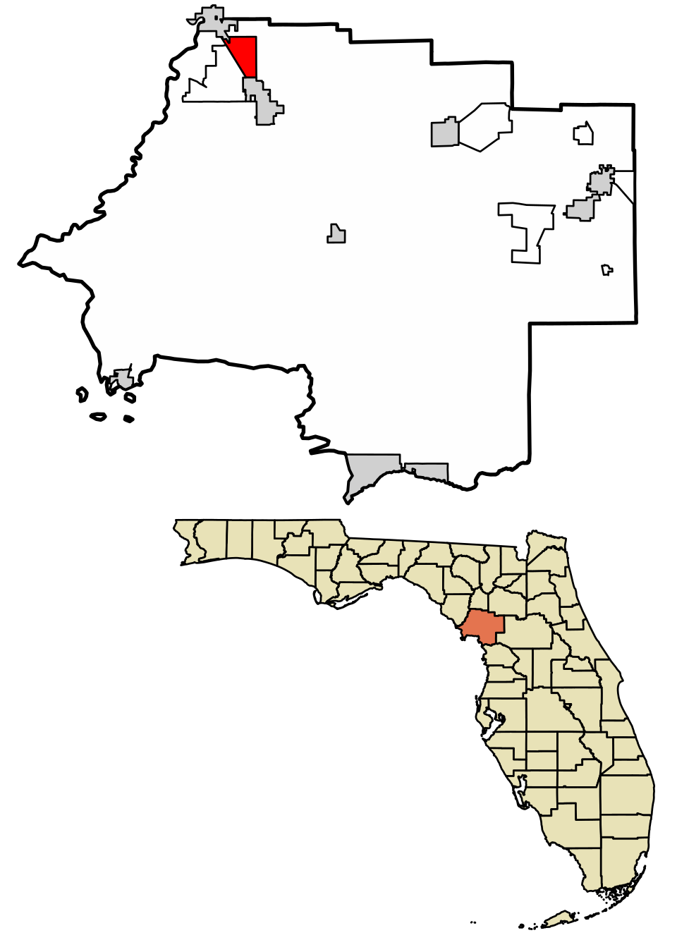 Locator map of Andrews
