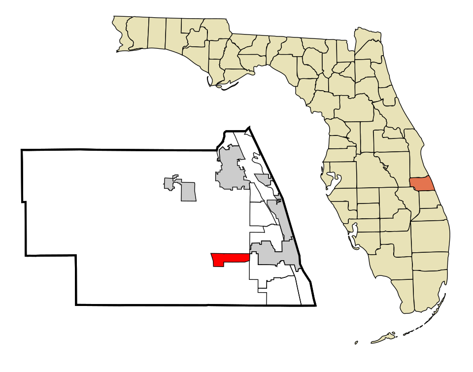 Map of West Vero Corridor