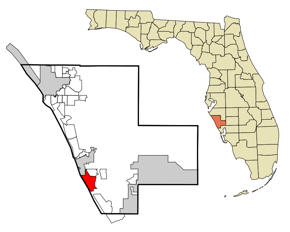 Locator map of South Venice