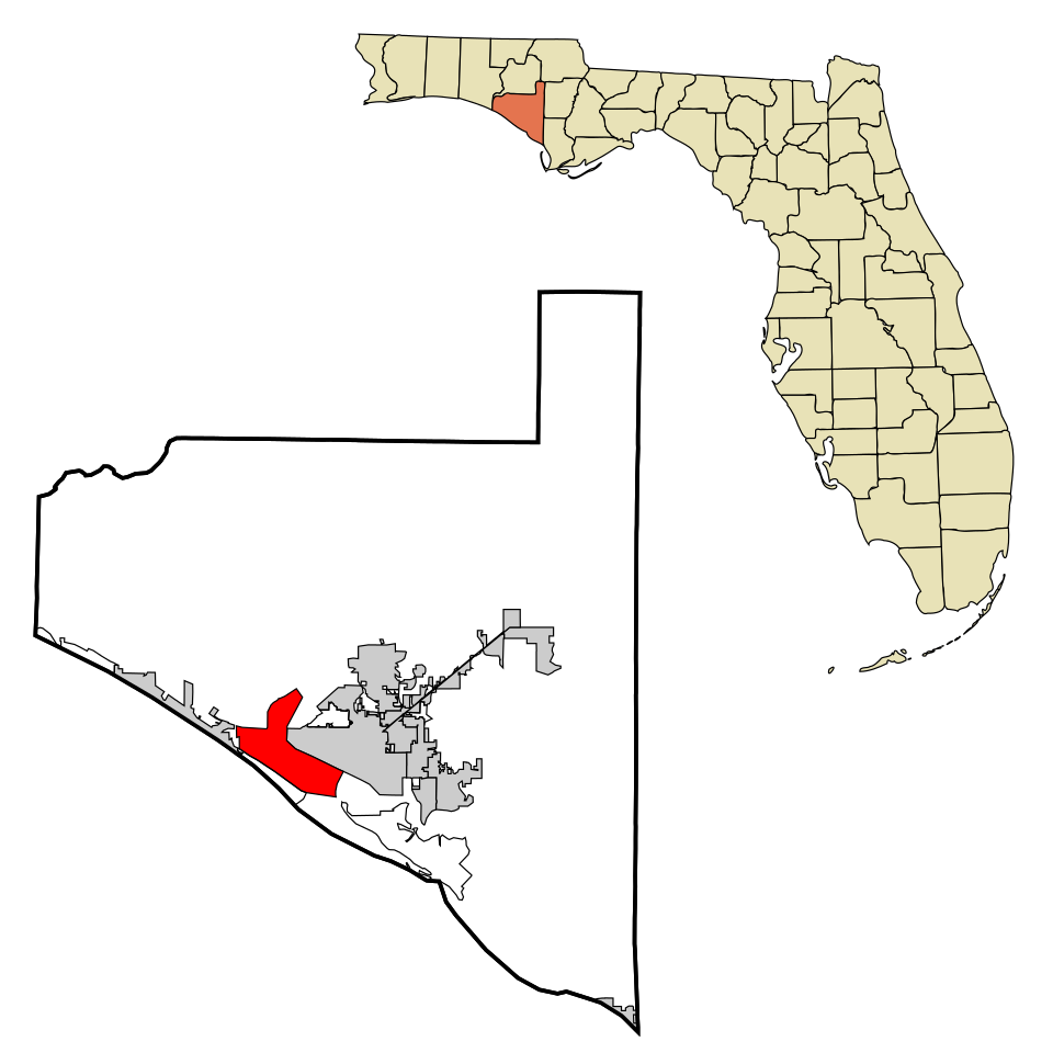 Map of Upper Grand Lagoon