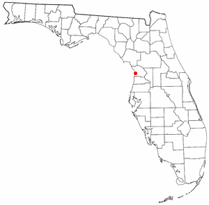 Locator map of Homosassa