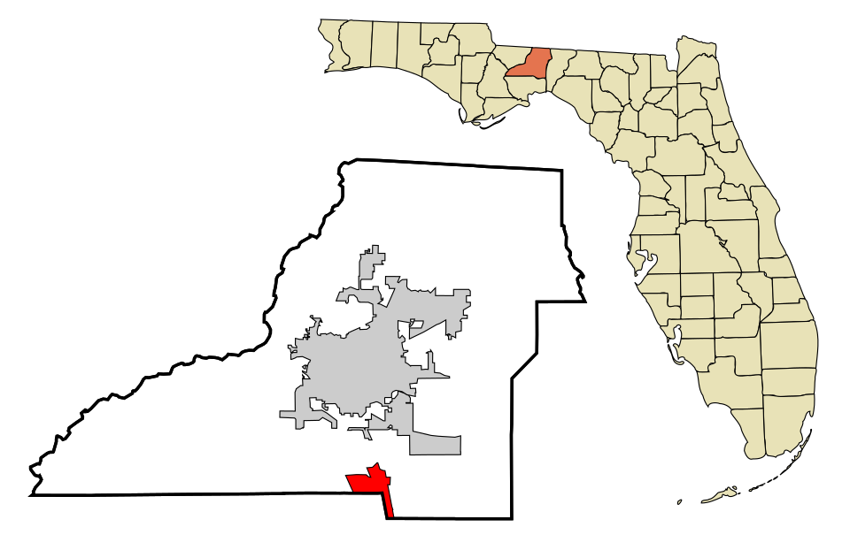 Locator map of Woodville