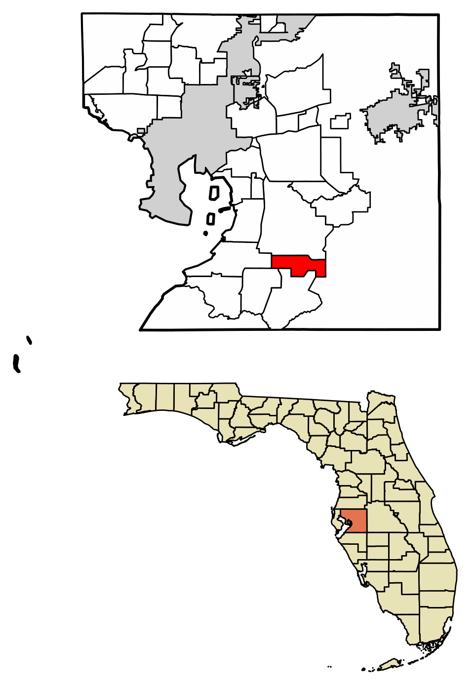 Locator map of Balm