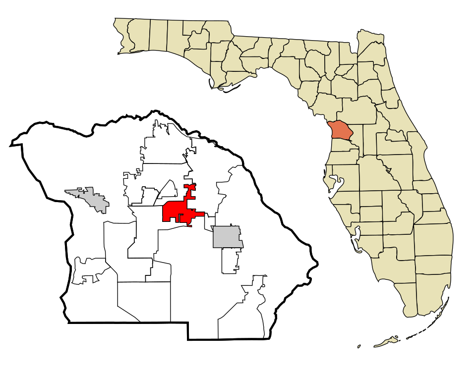 Locator map of Citrus Hills