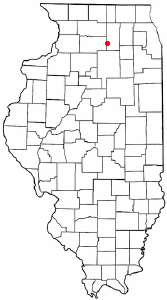 Locator map of Shabbona