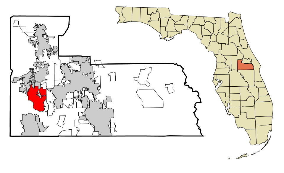 Locator map of Lake Butler