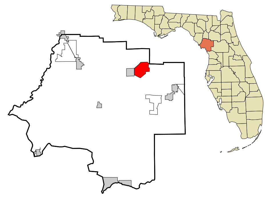 Map of East Bronson
