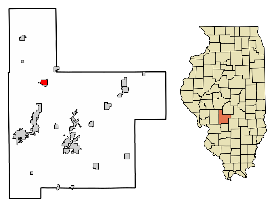 Locator map of Raymond