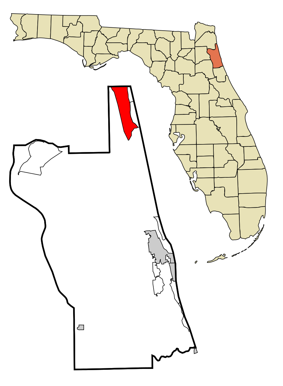 Map of Palm Valley