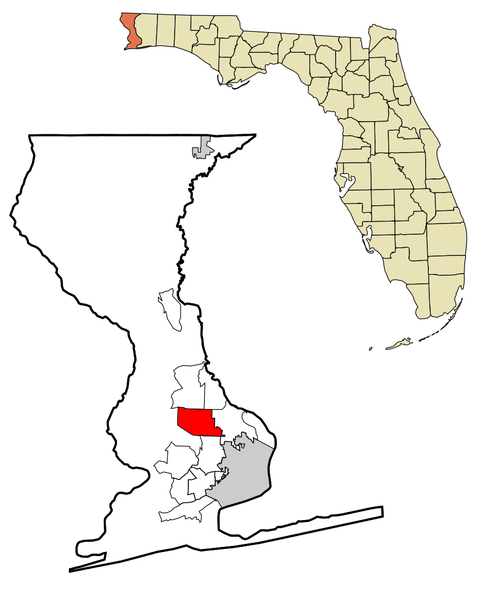 Map of Ensley