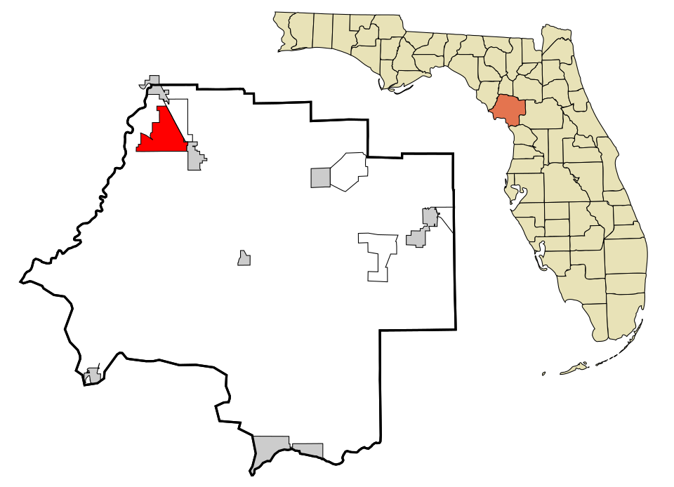 Locator map of Manatee Road