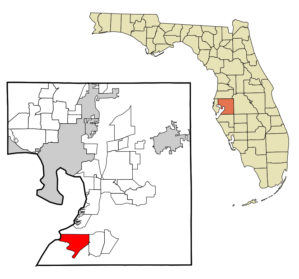 Locator map of Ruskin
