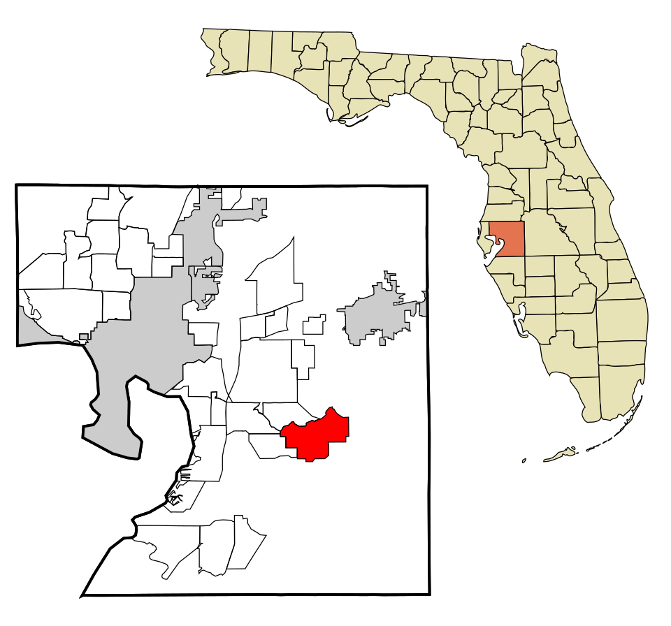 Locator map of Fish Hawk