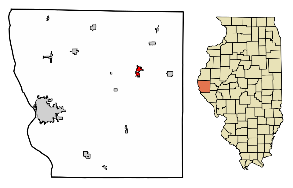 Locator map of Camp Point