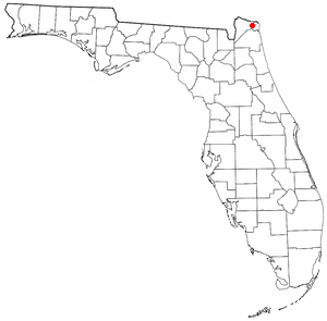 Locator map of Yulee