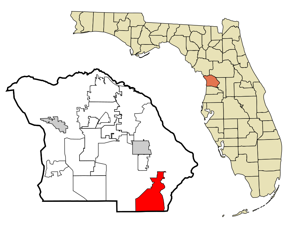 Locator map of Floral