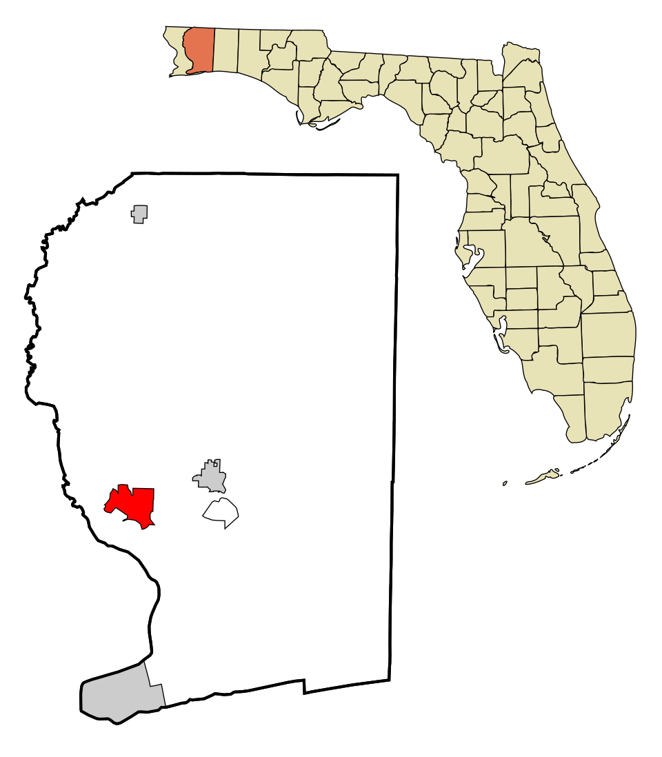 Locator map of Pace