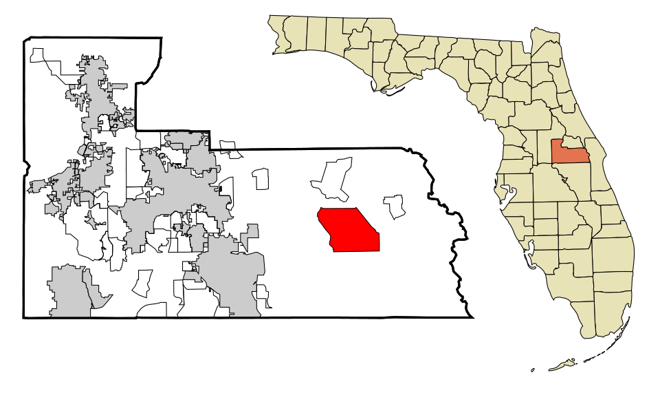 Map of Wedgefield