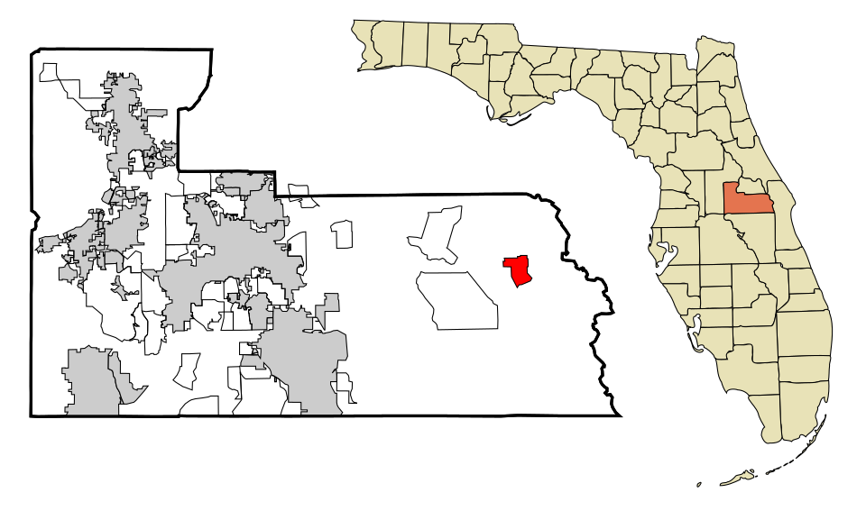 Locator map of Christmas