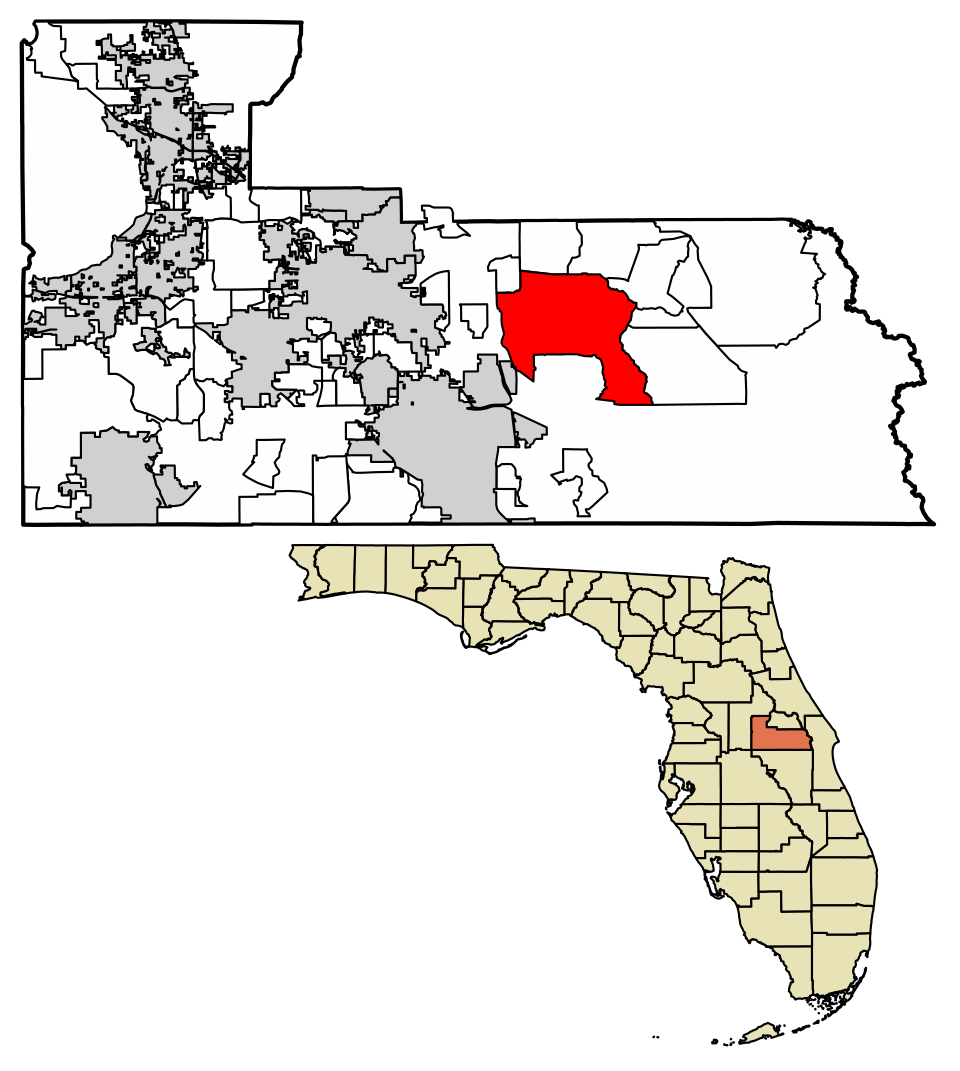 Locator map of Alafaya