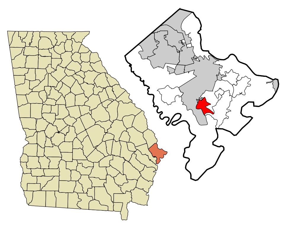 Locator map of Montgomery