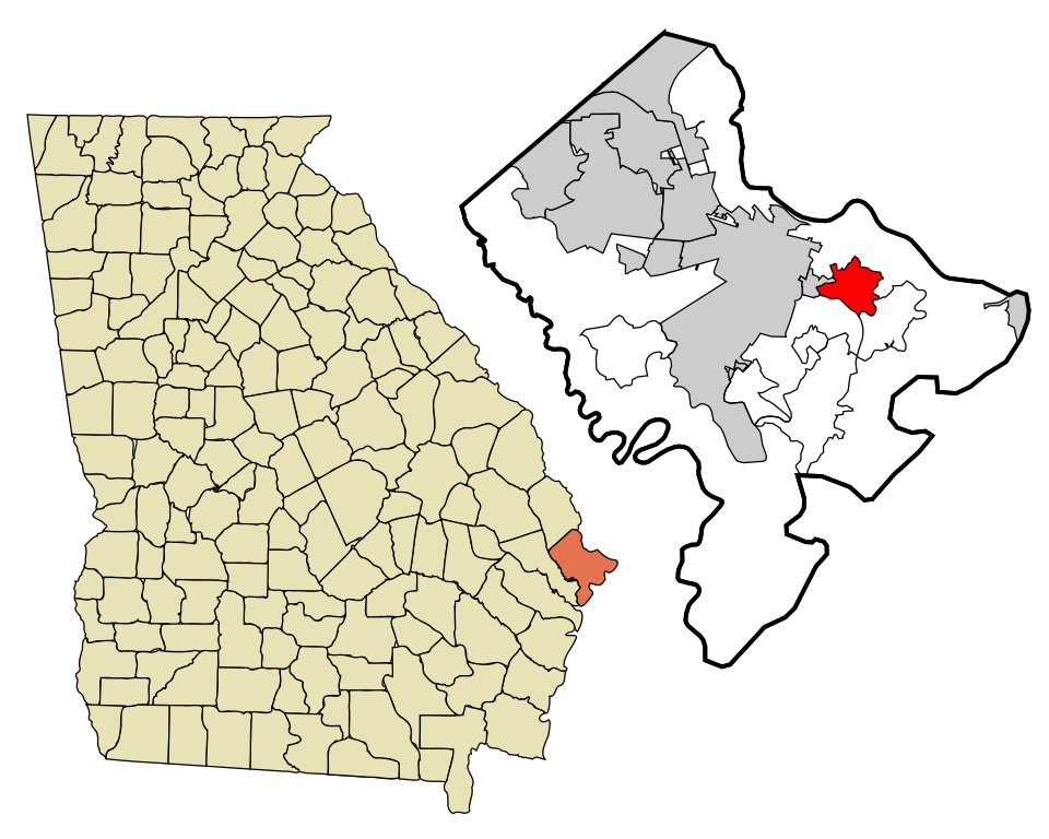 Map of Whitemarsh Island