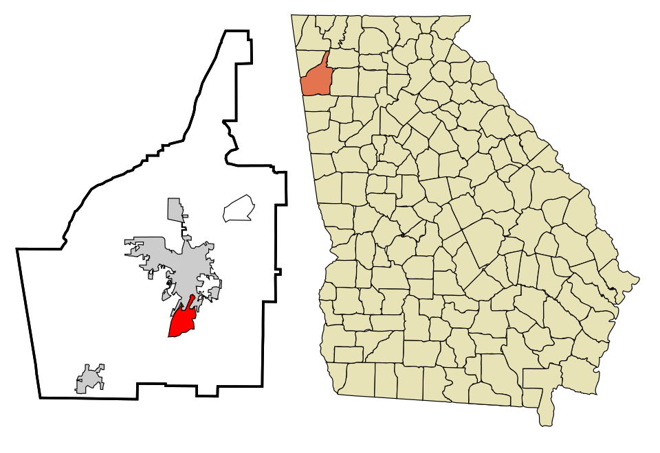 Locator map of Lindale