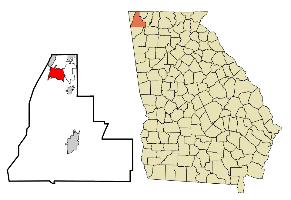 Map of Chattanooga Valley