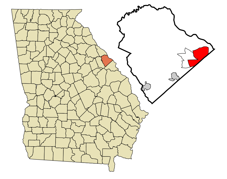 Map of Martinez