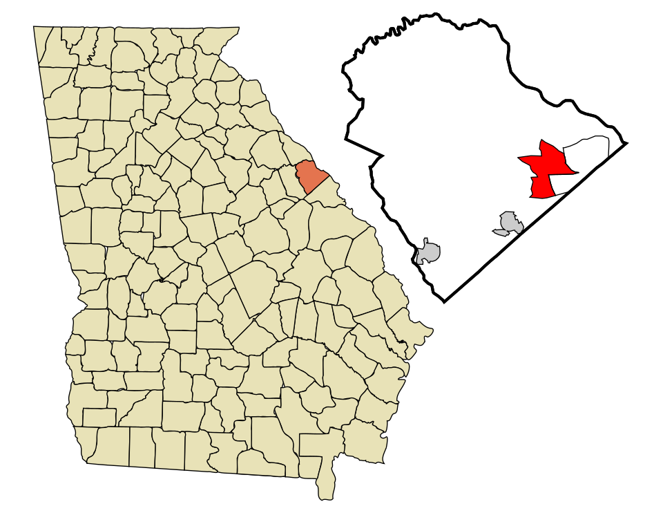 Locator map of Evans