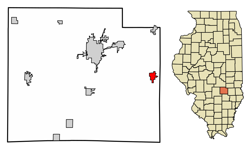 Locator map of Dieterich