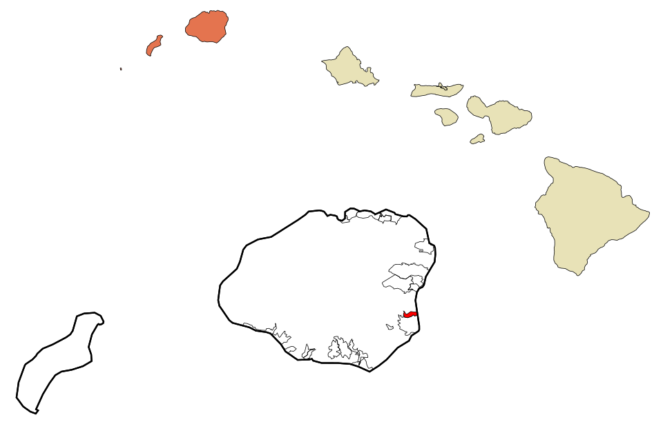 Map of Hanamaulu