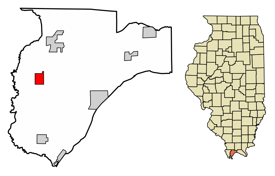 Locator map of Pulaski