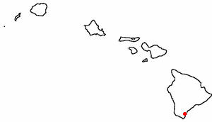 Locator map of Naalehu