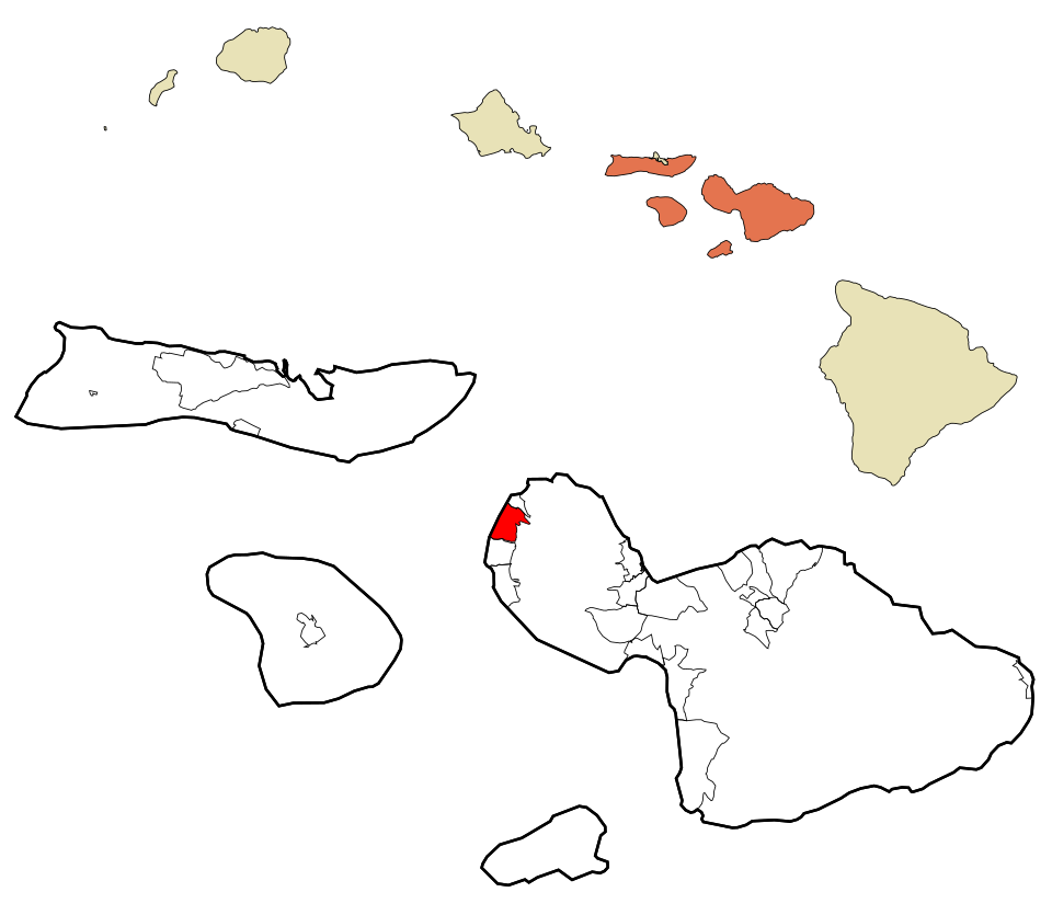 Map of Napili-Honokowai