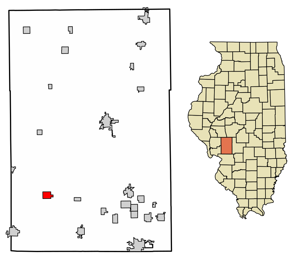 Locator map of Shipman