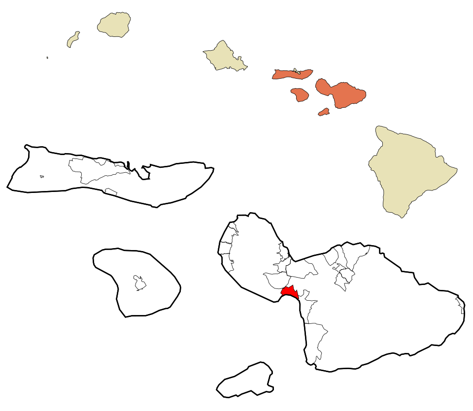 Locator map of Maalaea