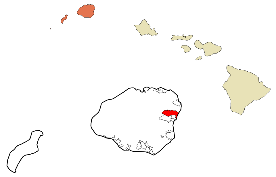 Map of Kapaa