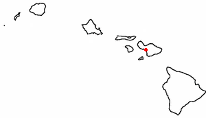 Locator map of Kihei