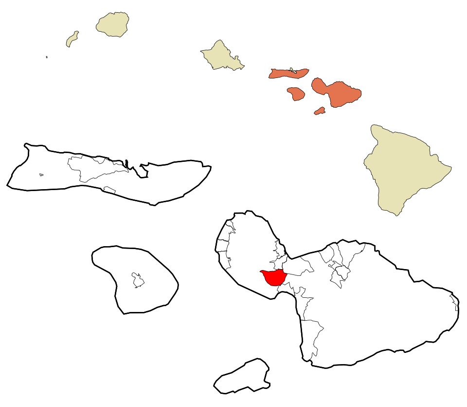 Locator map of Waikapu